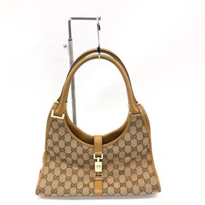 GUCCI　グッチ　ジャッキー　GGキャンバス　ハンドバッグ　002.1067.001364　保管袋付き【CKAT4025】