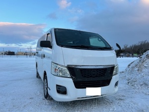 【売切】積雪地方必須の４WDモデル！ NV350 キャラバン ディーゼルターボ ナビ+TV+Bカメラ 車検取得渡（R8/2迄）無事故/実走行　ハイエース