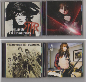 ★T.M.REVOLUTION FLAGS/SaveThe One,Save The All/SCANDAL ★高見沢 俊彦 月姫　シングルCD まとめて4枚セット■　中古良品