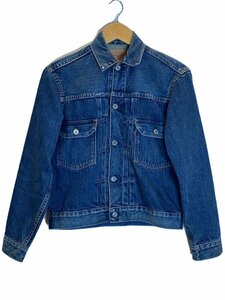 Levi’s Vintage Clothing◆Gジャン/36/デニム/IDG/無地/90s/2nd/両面タブ/バレンシア/USA製