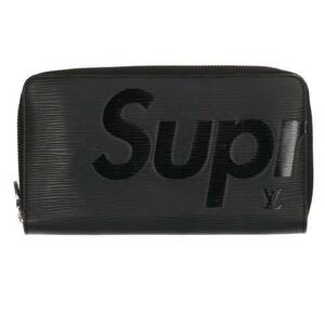 シュプリーム ルイヴィトン SUPREME LOUISVUITTON 17AW LV Zippy Organizer エピレザージッピーオーガナイザー財布 中古 SB01