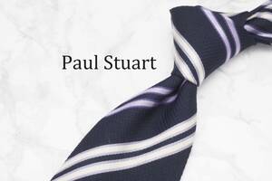 【美品】Paul Stuart ポールスチュアート A-374 日本製ブランド ネクタイ 良品 古着 卸 USED オールド SILK 