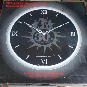 未使用☆貴重THE ALFEE30thアニバーサリー壁掛け時計　Memorial　WALLCLOCK☆