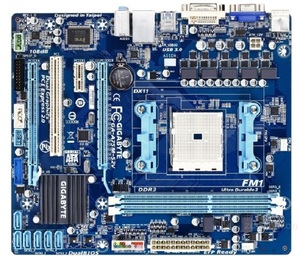 美品 GIGABYTE GA-A75M-S2V マザーボード AMD A75 Socket FM1 Micro ATX DDR3