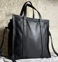 極美品✨BALENCIAGA 2way バザールショパーS ショルダーバッグ 黒