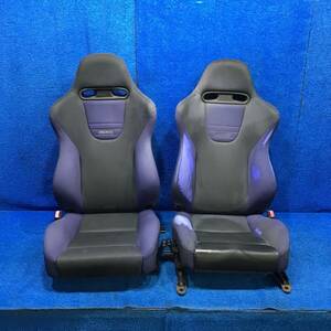 [AK-0023451][22] H11 三菱 ランサーエボリューション VI 6 CP9A　純正 RECARO レカロ フロントシート 左右 運転席 助手席　 584393