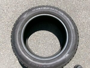 送料無料【DUNLOP】WINTERMAXX 02☆215/55R16☆8分山☆1本[中古スタッドレス］2018年製造☆タイヤ&ホイール招きモアイ　長野大橋店