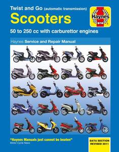 ヘインズ 整備書 HAYNES Scooters 50 - 250 オートマチック キャブレター スクーター 整備 修理 サービス マニュアル ^在