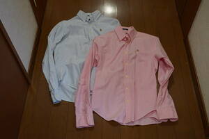 ラルフローレン　ボタンダウンシャツ　２枚セット　長袖 ２サイズ