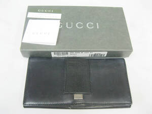 ★本物★グッチ GUCCI 長財布 レザー★中古★