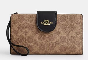 ロサンゼルスから最新本物をお届け!!　COACH Phone Wallet In Signature Canvas　財布 CW780　　日本未発売　秋冬新作