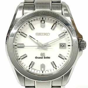 仙105【稼働】GRAND SEIKO GS 8J56-8020 クォーツ メンズ腕時計 デイト グランドセイコー ホワイト文字盤 セイコー