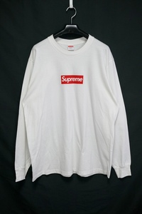 Supreme Box Logo L/S Tee White シュプリーム ボックス ロゴ ロングスリーブ Tシャツ ホワイト Lサイズ