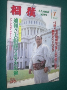 ■■ 同梱可能 ■■　相撲　１９８５年　昭和６０年 　７月号　 名古屋場所展望号　■■ ベースボール・マガジン社 ■■ 