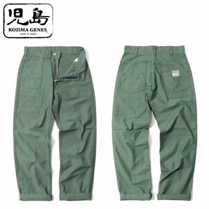 訳あり！ 児島ジーンズ KHAKI / W40 RNB1201 “BASIC BAKER PANTS” ベイカーパンツ