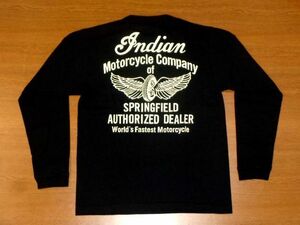 東洋 インディアン モーターサイクル ロンT FLYING WHEEL/黒XLサイズ]INDIAN MOTORCYCLE 東洋エンタープライズ IM69293 長袖 Tシャツ 新品