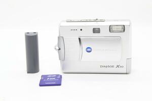 【H2090】KONICAMINOLTA DiMAGE X50 シルバー コニカミノルタ ディマージュ