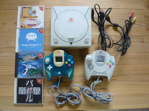 現状品 通電のみ確認済 SEGA Dreamcast HKT-3000 DC セガ ドリームキャスト コントローラー ソフト セット 激安1円スタート