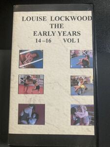 『LOUISE LOCKWOOD THE EARLY YEARS 1』英国女子レスラー VHSビデオテープ ▼ 女子プロレス ルイーズロックウッド キャットファイト