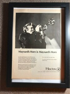 ☆ 1970年代 Holton オリジナル広告 メイナード”・ファーガソン Maynard Ferguson ♯3☆
