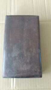 中国 青花 硯 古い 中国古玩美術 書道道具 天然石 橫12cm縦21.3cm高さ3.7cm