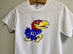 KU カンザス大学 KANSAS JAYHAWKS ジェイホーク カレッジ 半袖 Tシャツ FRUIT OF THE LOOM