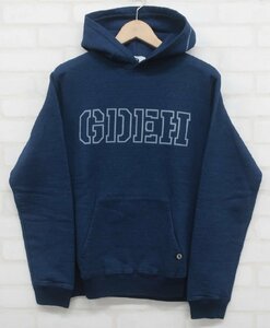 6T8455■グッドイナフ GDEH インディゴ染スウェットパーカー GOODENOUGH STENCL G.D.E.H HOODY