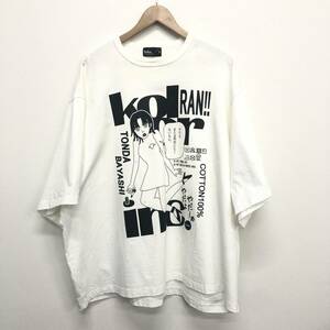 【kolor】カラー★Tシャツ サイズ2 ホワイト23SCM-T12207 23SS×とんだ林蘭 度詰めハード天竺プリント半袖Tシャツ イラスト09