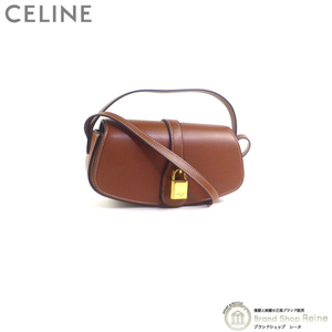 セリーヌ （CELINE） スムースカーフスキン 2way ストラップ付きクラッチ タブー ショルダー ハンド バッグ 10I59 タン（美品）中古