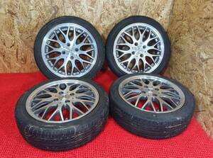 いわき発 LOXARNYホイール 15x5J ＋45 4H PCD100 グッドイヤーEAGLELS2000付 165/50R15 2022年製 4本セット 中古 売切!!