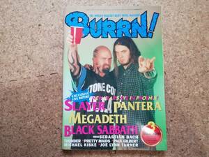 漆|BURRN! バーン 1999年3月号 綴込ポスターカレンダー(セバスチャン・バック)付　スレイヤー/パンテラ/メガデス/ブラック・サバス