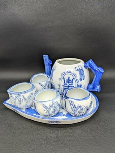 コレクター所蔵 中国美術【大清雍正年製 茶器 酒器】茶道具 作家 銘 在銘 陶印 裏印 骨董 中国 古玩 美術品 古美術 古陶 染付 縁起物