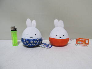 ミッフィー　「ミッフィー　ぬいコロン　　ブルーフラワー・レッド」　miffy　ぬいぐるみ　おきあがりこぼし　起き上がりこぼし