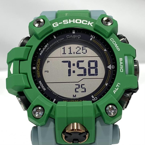 【中古】CASIO G-SHOCK GW-9500KJ-3JR　MASTER OF G - LAND　MUDMAN　EARTHWATCH　カシオ　ジーショック グリーン　ソーラー電波時計[24001