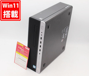 中古 HP EliteDesk 800 G3 SFF Windows11 六世代 i5-6500 8GB 256GB-SSD + 500GB-HDD NVIDIA GT 730 Office付 中古パソコン 管:1626h