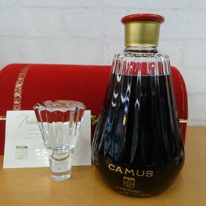 未開栓 古酒 カミュ コニャック CAMUS COGNAC バカラボトル 替え栓 ケース付き