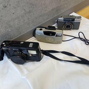 #3984A　カメラ3台まとめ　中古品　動作未確認　現状品FUJICA AUTO-5DATE　Canon Autoboy juno　OLYMPUS-PEN 