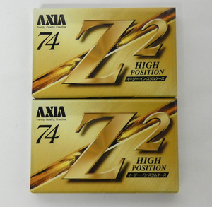 ■AXIA ハイポジ カセットテープ Z2 74分 2本セット Z2A 74 未開封品 日本製