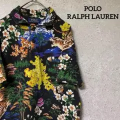 POLO RALPH LAUREN ラルフローレン ポロシャツ アロハ 総柄 S