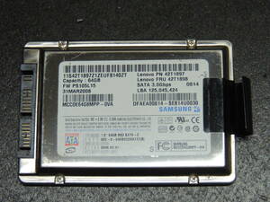 【検品済み】SAMSUNG SSD 64GB 1.8インチ MCC0E64G8MPP-0VA 管理:k-61