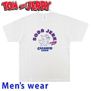 トムとジェリー 半袖 Tシャツ メンズ ワーナー グッズ 悪魔 ネコ ネズミ 3277-4561B Mサイズ LGY(ライトグレー)
