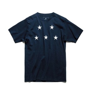 17ss uniform experiment UE-170068 STAR APPLIQUE TEE ユニフォームエクスペリメント スター アップリケ tシャツ ネイビー サイズ2