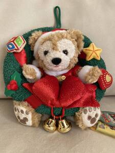 新品ＴＤS ディズニーシー　Duffy ダッフィー　クリスマス　キャンリフ　サンタ　ぬいぐるみリース　レア