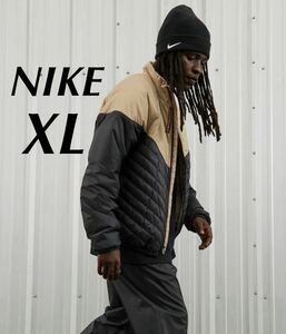 XL 新品 NIKE ナイキ メンズ ウィンドランナー サーマフィット 中綿 中綿ジャケット 防寒 パファー ミッドウェイ 黒 ベージュ