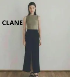 【美品】CLANE　クラン　ディープスリットショートパンツ レイヤースカート