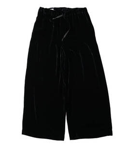 「 DRIES VAN NOTEN Velvet Easy Pants ベルベット ベロア イージーパンツ レーヨン シルク ブラック 」ドリスヴァンノッテン レディース