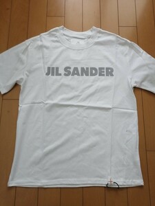 ☆★新品未使用★☆ジル・サンダー JIL SANDER フロントロゴ　リフレクターロゴ　 半袖Tシャツ White　白　size M