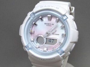 良品! CASIO/カシオ Baby-G ラウンドフェイス クォーツ レディース腕時計/デジアナウォッチ BGA-280 【W373y2】