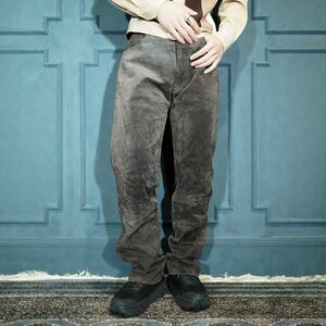 USA VINTAGE ENJOY DESIGN LEATHER PANTS/アメリカ古着デザインレザーパンツ