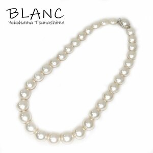 タサキ マベパール ネックレス 真珠 シルバー P:12.0～14.8mm 約45cm ジュエリー TASAKI 田崎 横浜BLANC